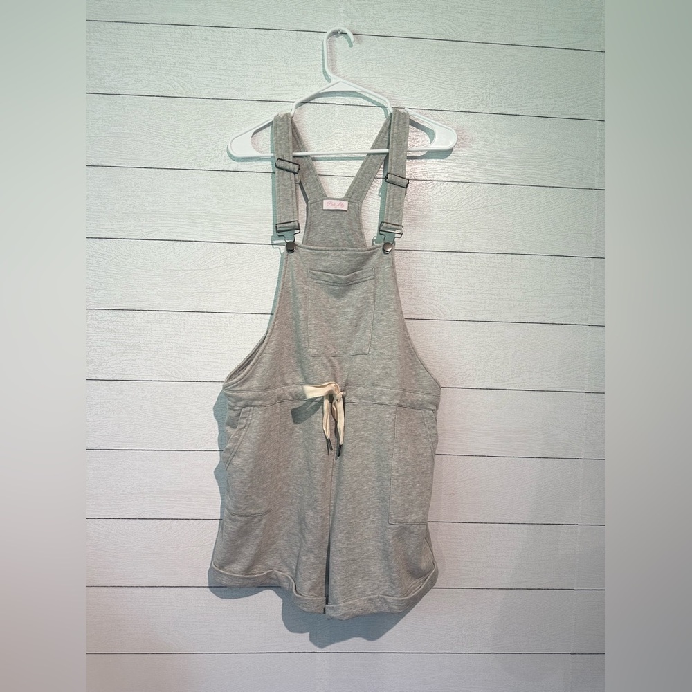 Pink Lily Gray Overalls!
